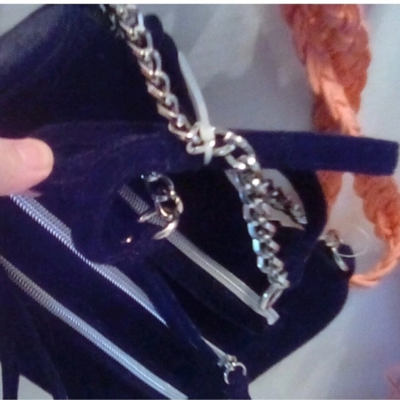 Set Of Three Colorful Boho Crossbody Woven And Faux Suede - Picture 6 of 7